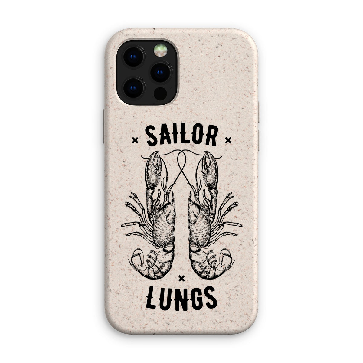 AQUA B&W - 06 - Sailing Lungs - Eco Phone Case