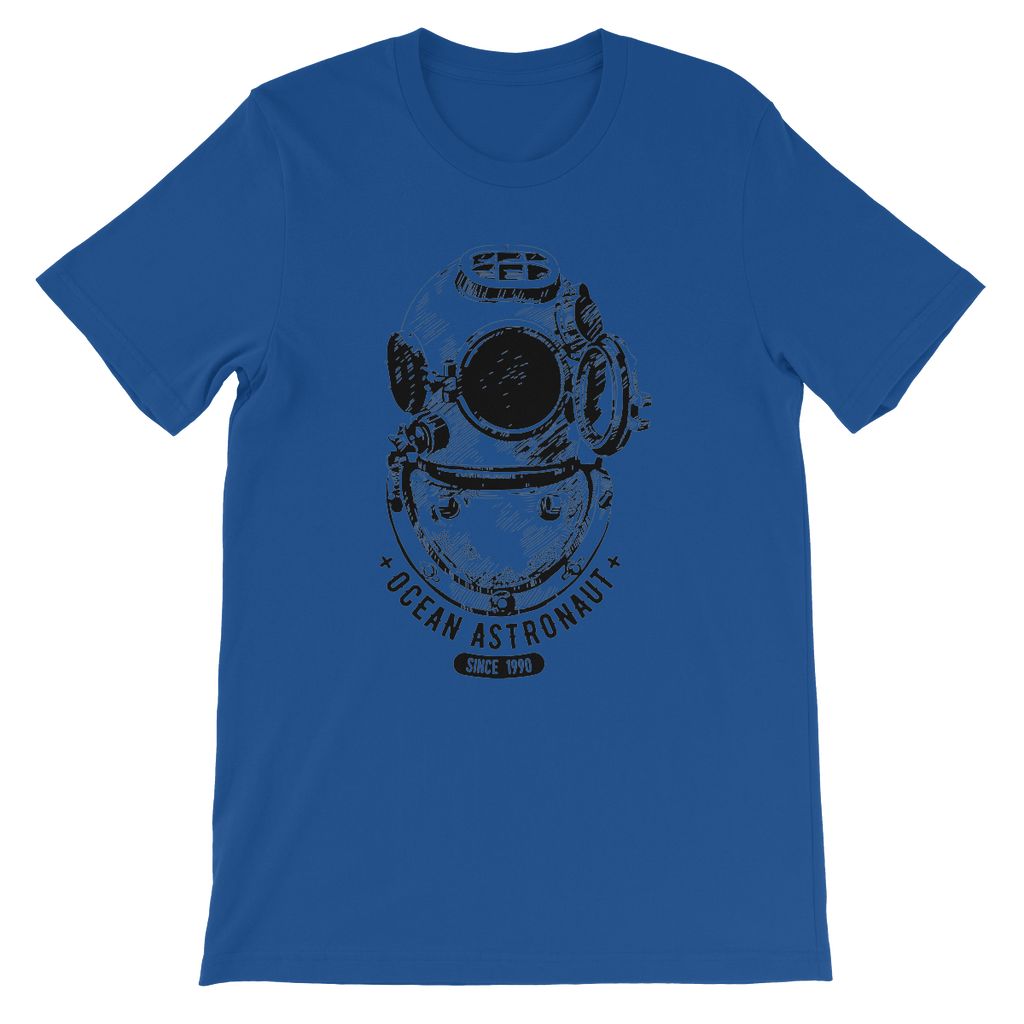 AQUA B&W - 05 - Ocean astronaut - Kids TShirt-Apparel-AQUATICUS
