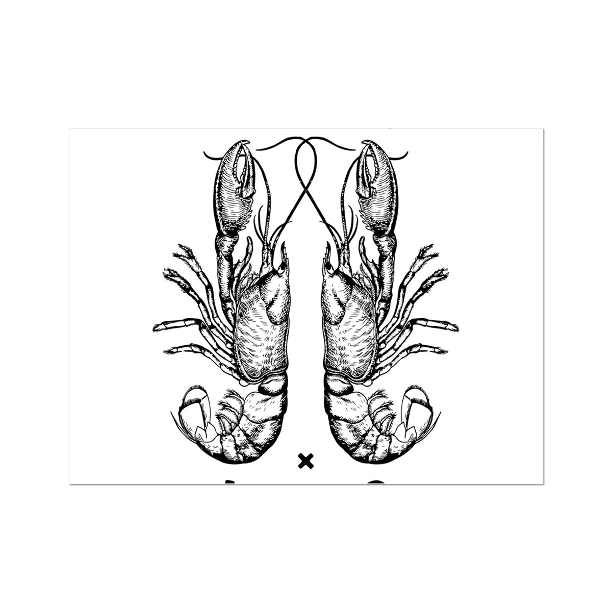 AQUA B&W - 06 - Sailing Lungs - Wall Art Poster