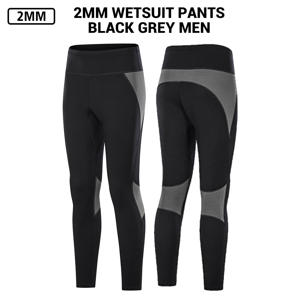 Neoprene Wetsuit 2MM Men Jackets Hunting Windsurf Underwater Fishing Pants Kitesurf Scuba Diving Swimwear Clothes Surf Equipment