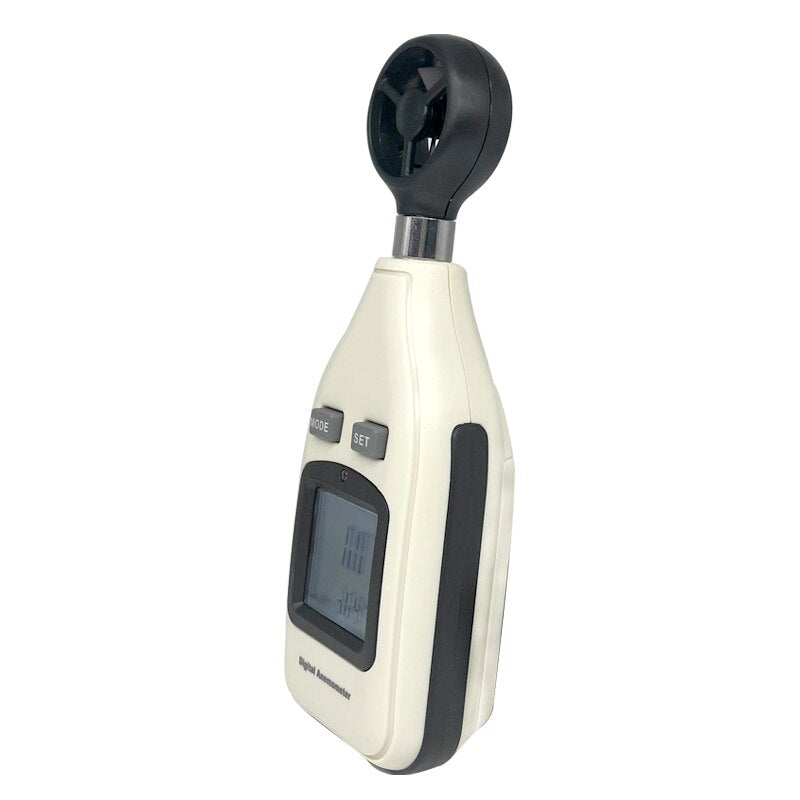 Dispositivo de instrumentos de medição de velocidade do vento, anemômetro de ar 2 em 1 com sensor de vento para windsurf, tiro, vôo de dron, caminhadas, surf
