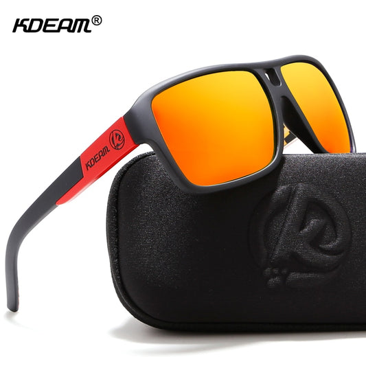 KDEAM Schützen Sie Ihre Augen Jams Polarisierte Sonnenbrille Herren Mattschwarz Sonnenbrille Herren Surf Sport Sonnenbrille Mit Paket KD520