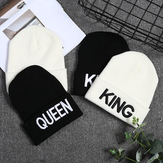 Chegam novas marca rei rainha snapback boné masculino feminino gorro esporte hip hop chapéu casal bordado chapéu ao ar livre tricô chapéu