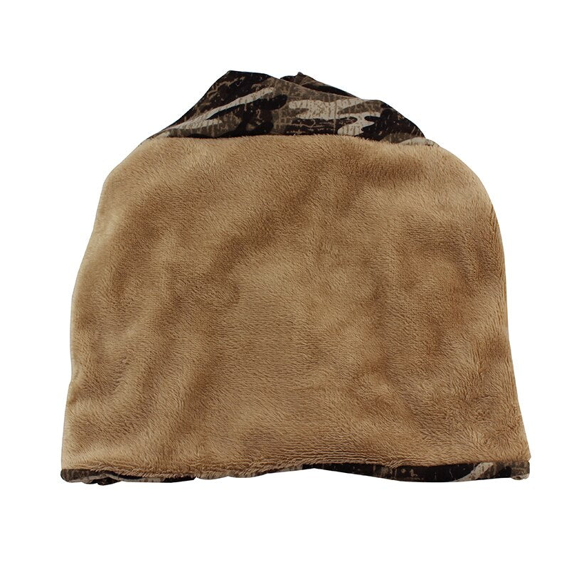 Chapéu de lã outono inverno verão masculino feminino tático militar exército camuflagem gorro de malha de algodão crânio cachecol térmico camo boné