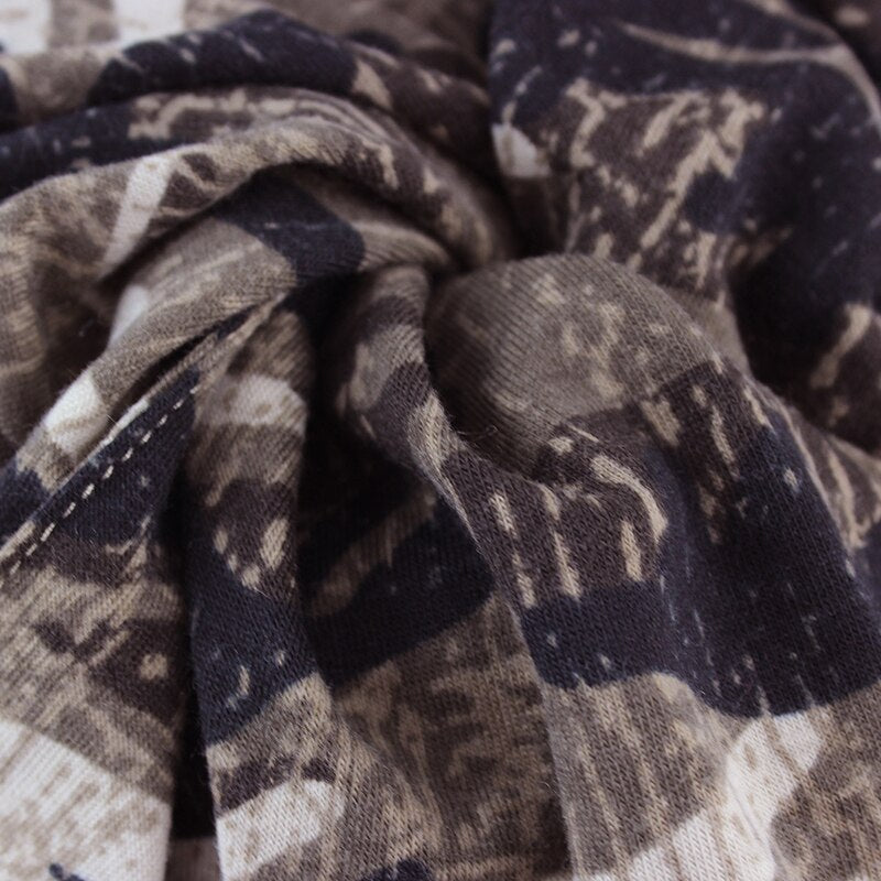 Chapéu de lã outono inverno verão masculino feminino tático militar exército camuflagem gorro de malha de algodão crânio cachecol térmico camo boné