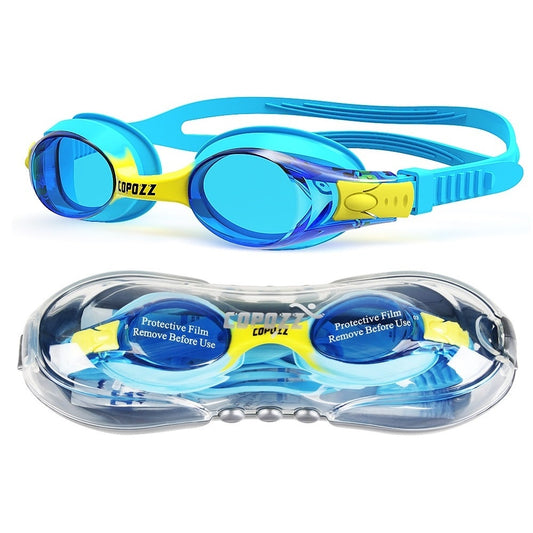 Copozz Wasserdichte Anti-Fog-UV-Kind-Profi-Farblinsen Tauchen Schwimmbrille Kinderbrillen Schwimmbrille Gafas Nata