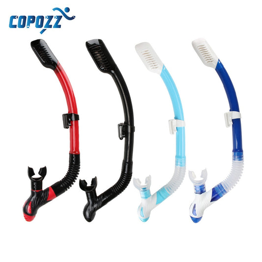 Copozz marca profissional tubo de snorkel seco das mulheres dos homens mergulho natação equipamentos esportes aquáticos substituição subaquática