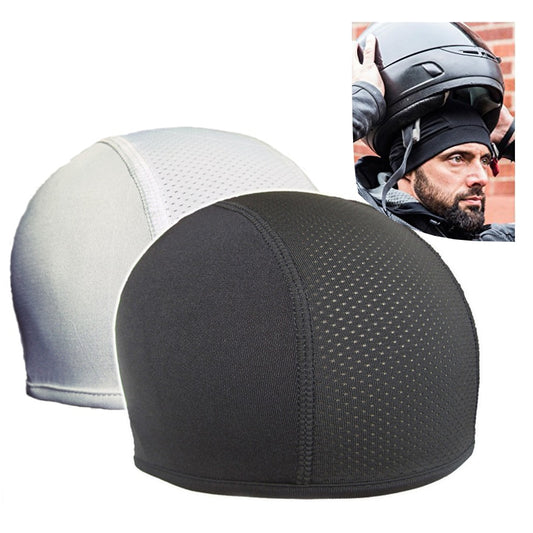 1pc capacete da motocicleta chapéu boné interno secagem rápida respirável capacete cúpula boné de corrida sob gorro acessórios da motocicleta