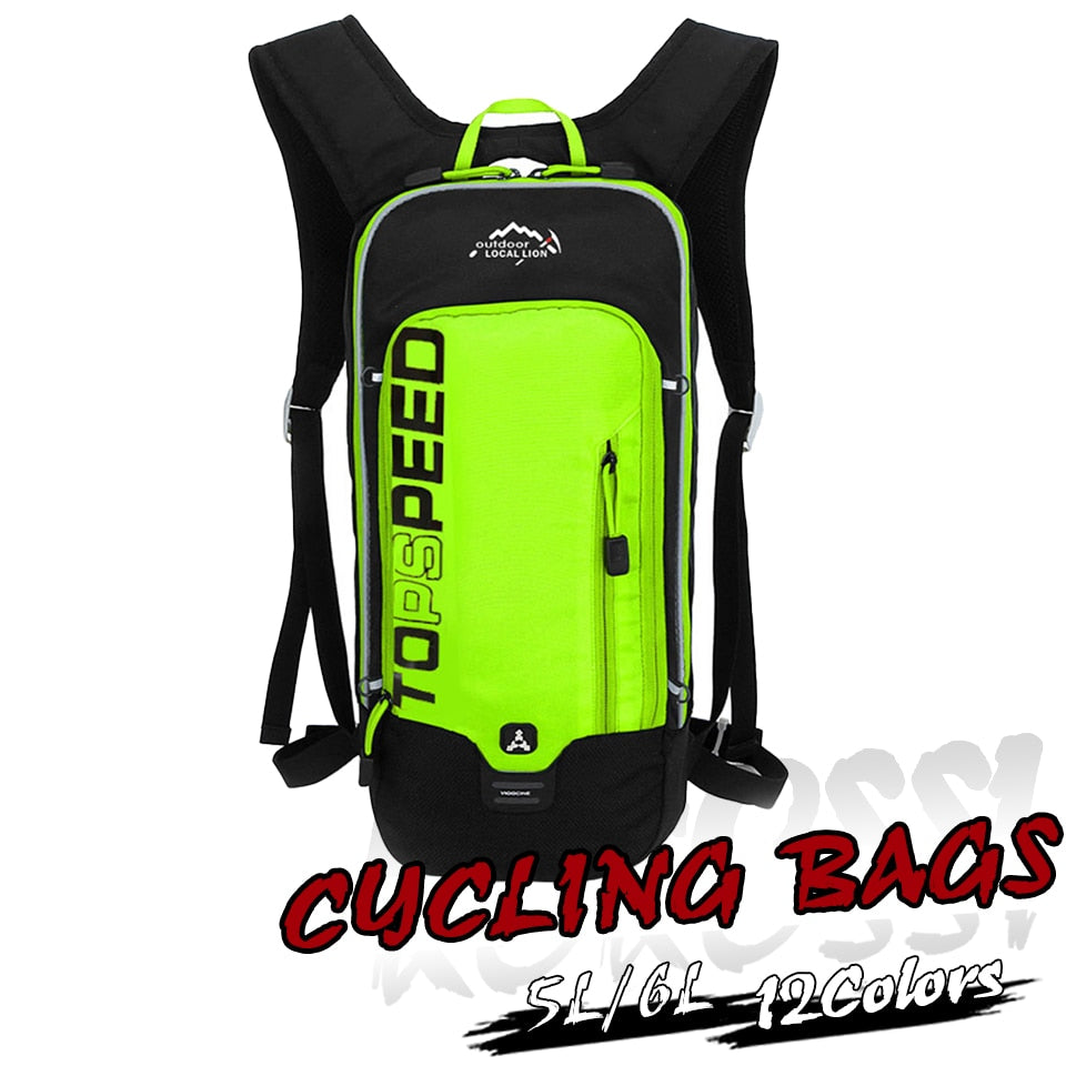 Leão local 6l/5l saco de ciclismo das mulheres dos homens equitação à prova dwaterproof água respirável bicicleta mochila, saco de água da bicicleta, capacete da bicicleta
