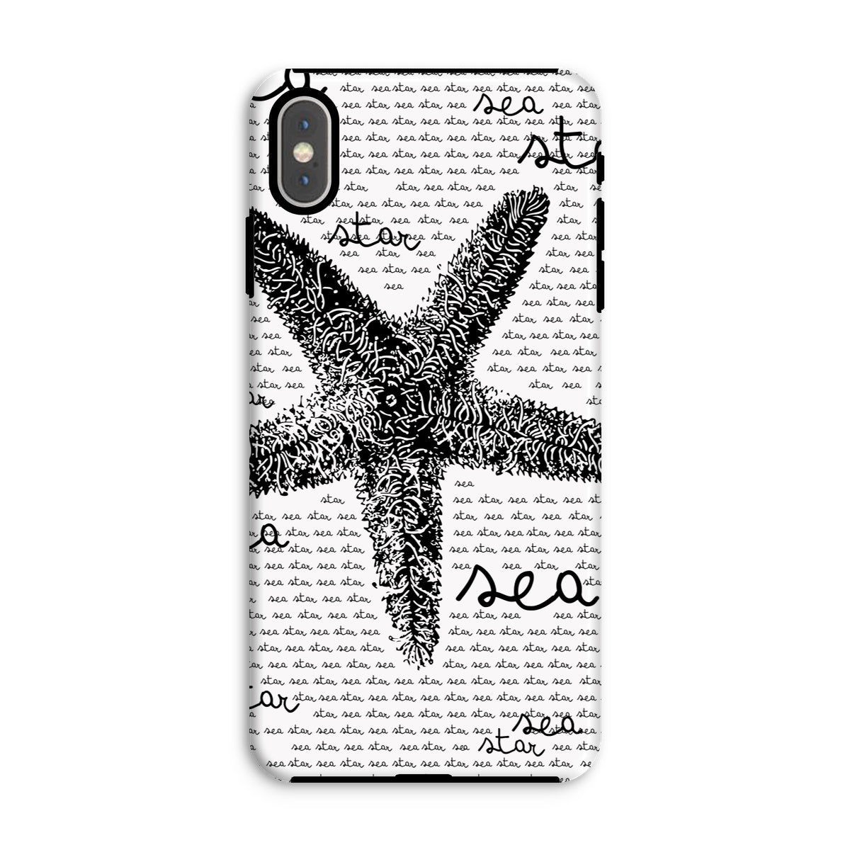 AQUA B&W - 08 - Sea Star - Tough Phone Case