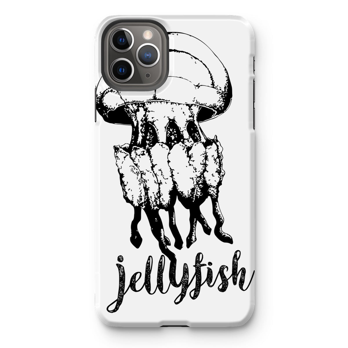 AQUA B&W - 02 - Jellyfish - Tough Phone Case