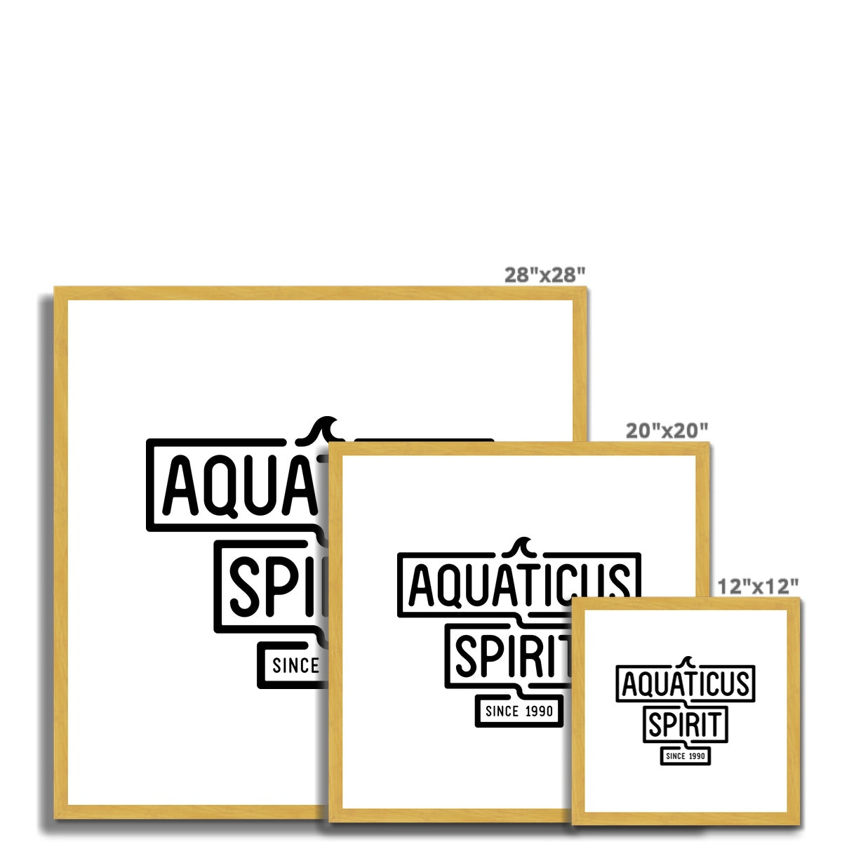 AQUA - 02 - Aquaticus Spirit - Antiker gerahmter Druck