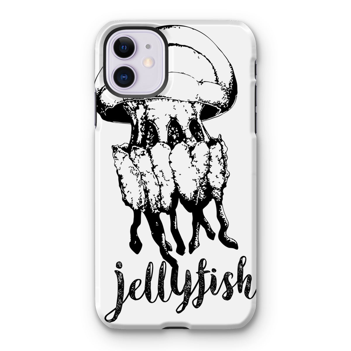 AQUA B&W - 02 - Jellyfish - Tough Phone Case