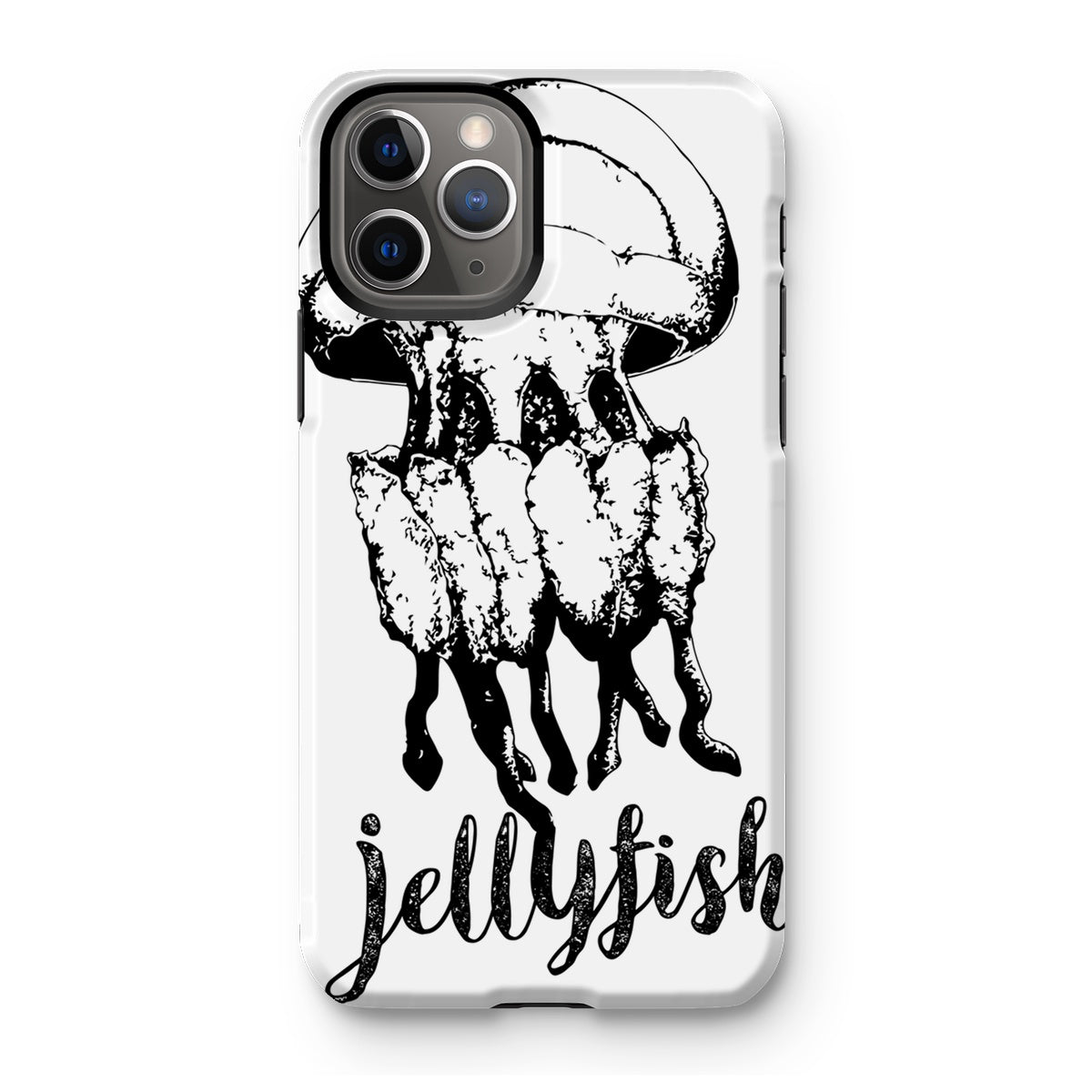 AQUA B&W - 02 - Jellyfish - Tough Phone Case
