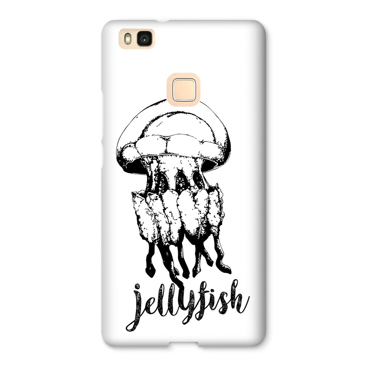 AQUA B&W - 02 - Jellyfish - Snap Phone Case