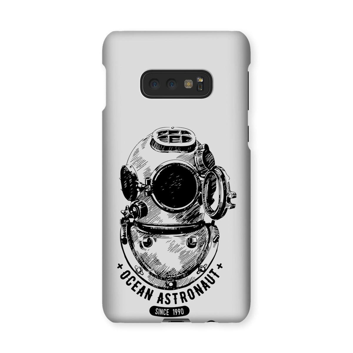 AQUA B&amp;W - 05 - Astronauta do oceano - Capa de telefone instantânea