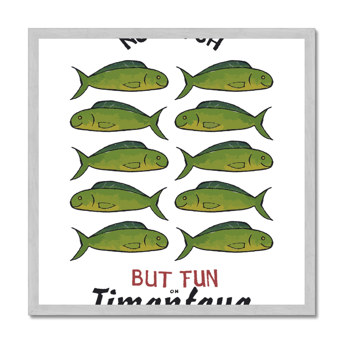 AQUA HMP2 - 08 - Timanfaya - Impressão emoldurada antiga