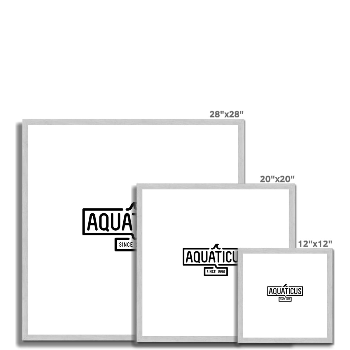 AQUA - 01 - Aquaticus - Antiker gerahmter und montierter Druck