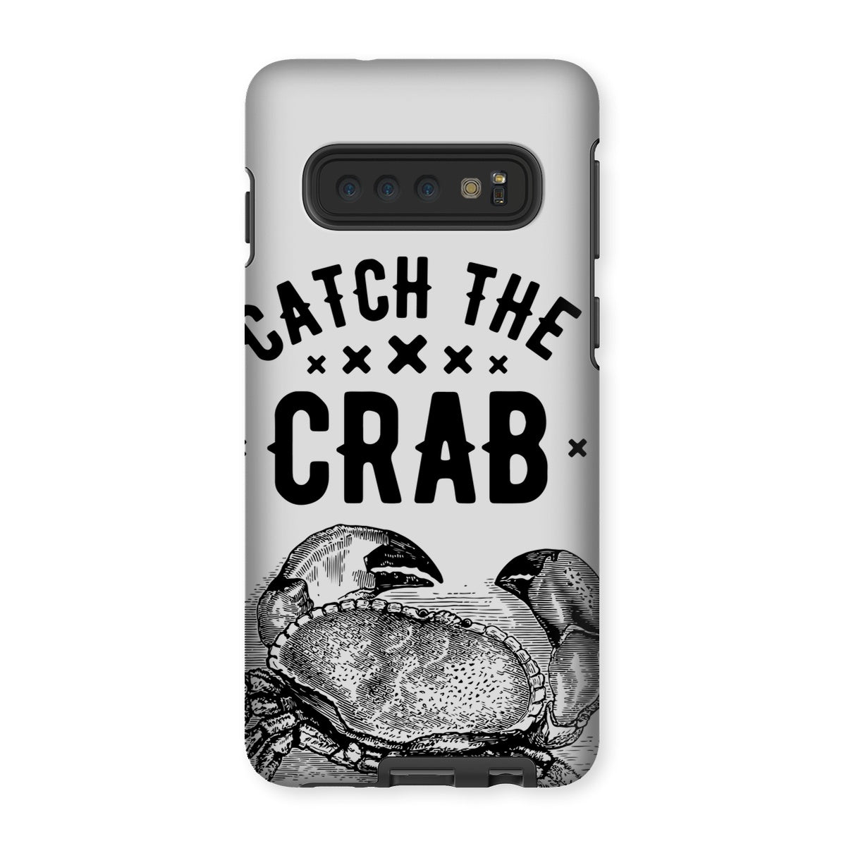 AQUA B&W - 07 - Catch the crab - Tough Phone Case