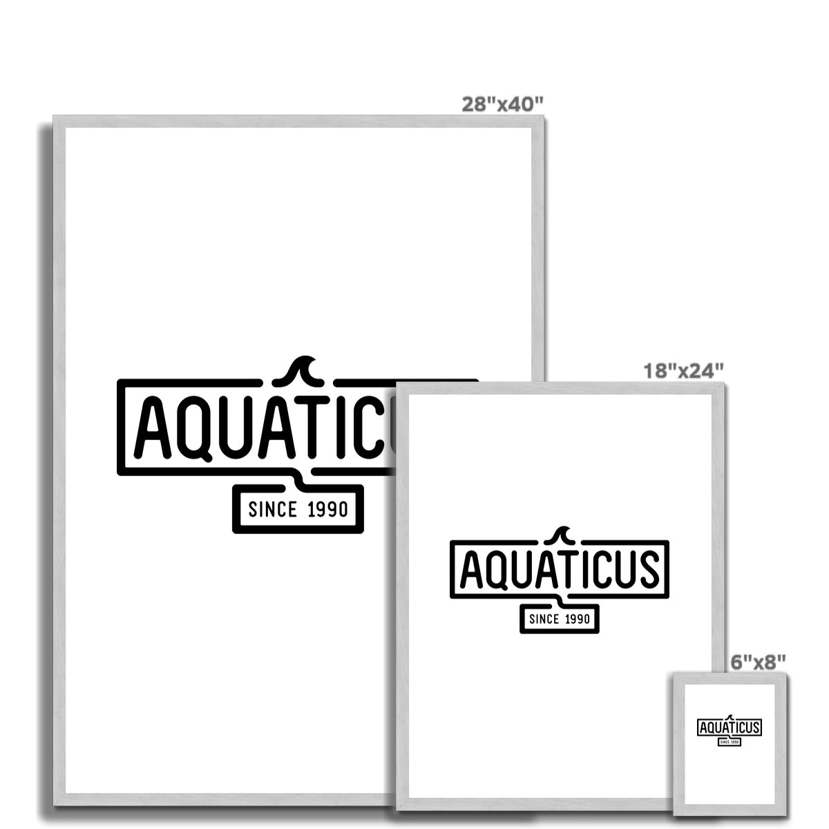 AQUA - 01 - Aquaticus - Antiker gerahmter Druck
