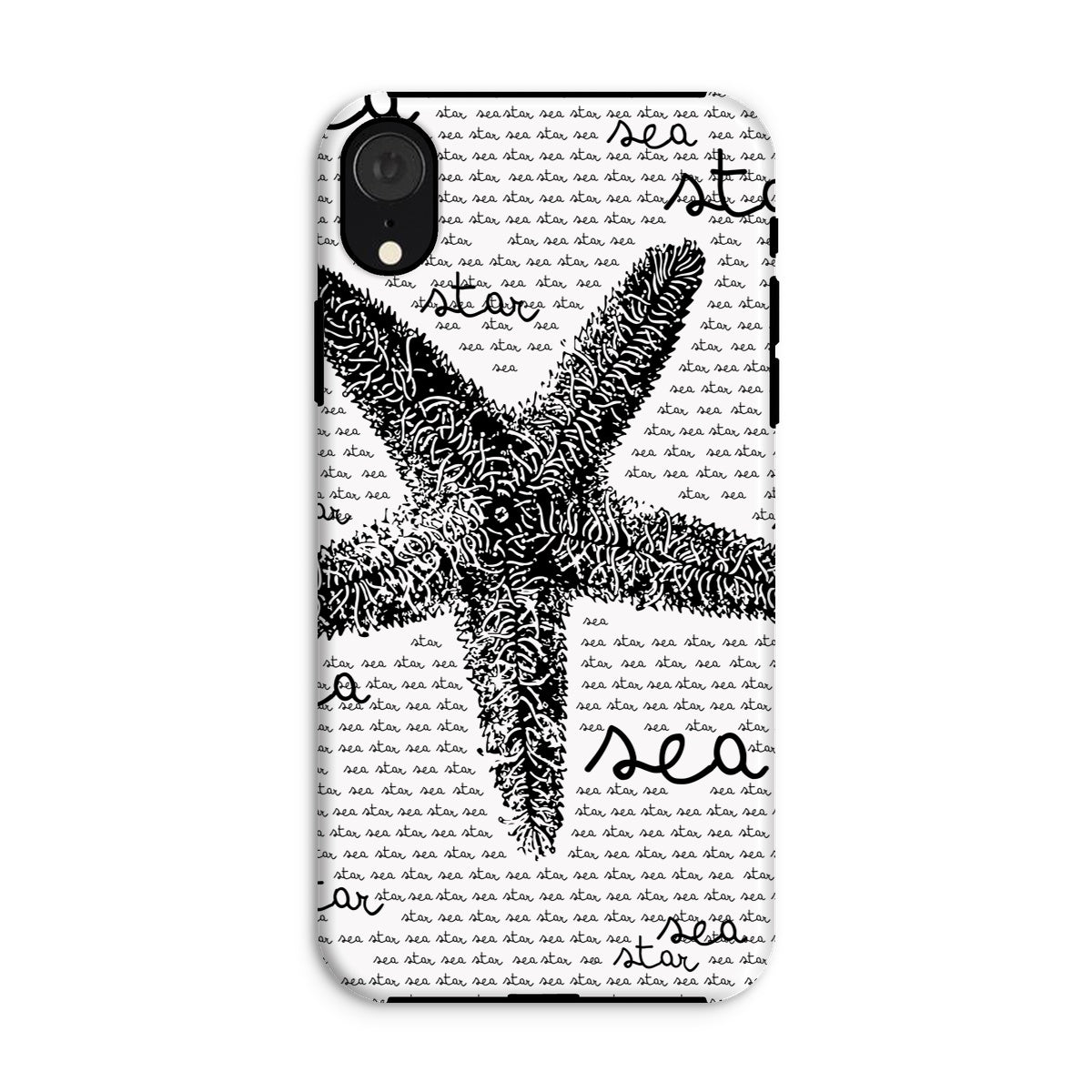 AQUA B&W - 08 - Sea Star - Tough Phone Case