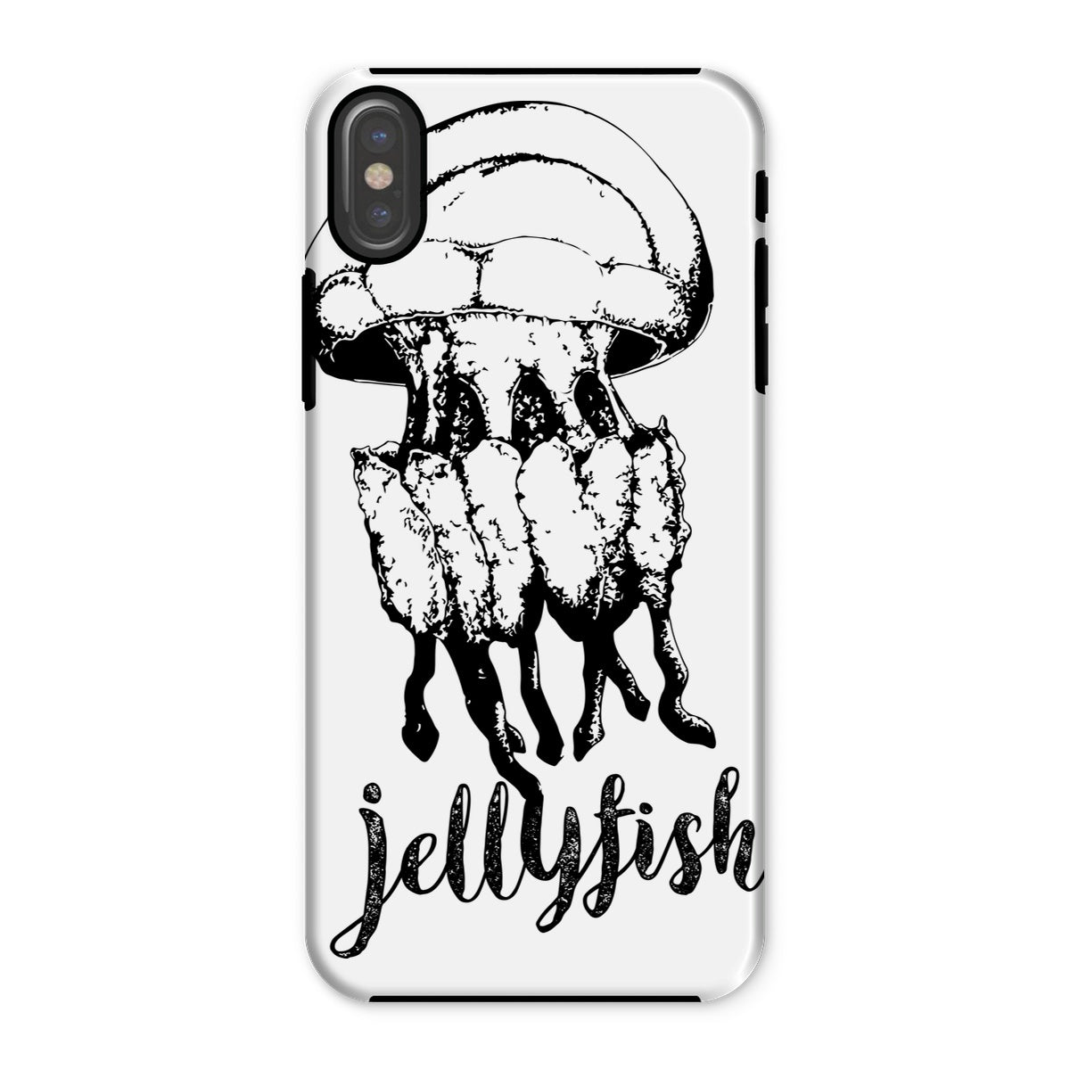 AQUA B&W - 02 - Jellyfish - Tough Phone Case