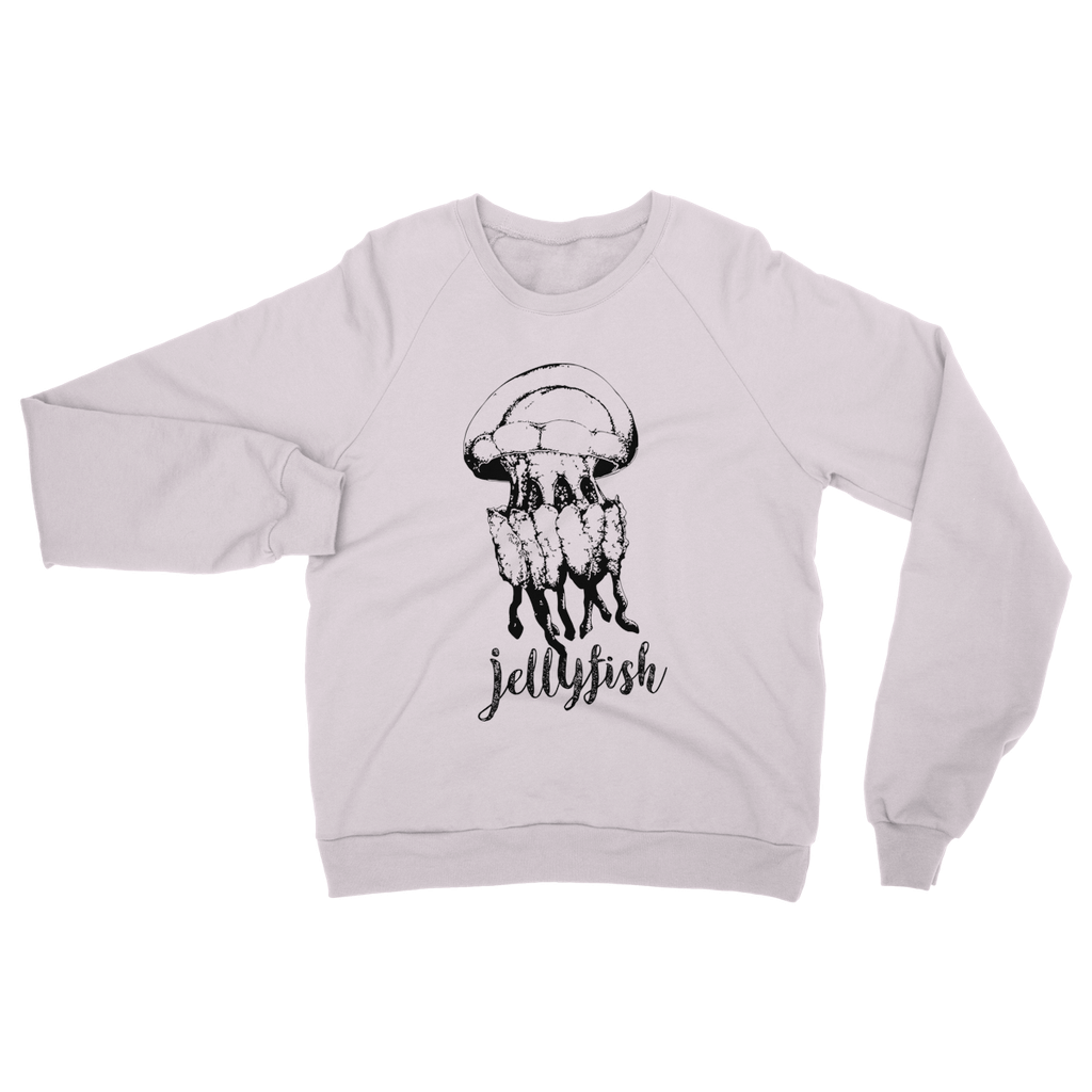AQUA B&W - 02 - Jellyfish - Heavy Blend Crew Neck Sweatshirt-Apparel-AQUATICUS