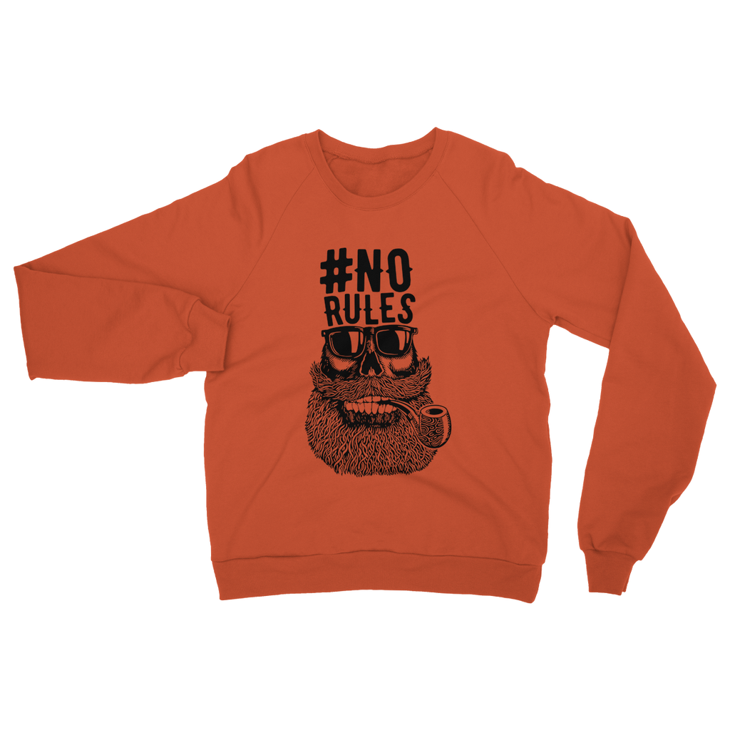AQUA B&W - 04 - No Rules - Heavy Blend Crew Neck Sweatshirt-Apparel-AQUATICUS