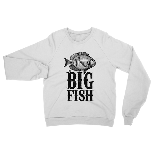 AQUA B&W - 01 -Big Fish - Heavy Blend Crew Neck Sweatshirt-Apparel-AQUATICUS