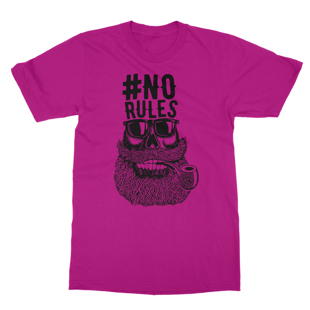AQUA B&W - 04 - No Rules - Softstyle Ringspun T-Shirt-Apparel-AQUATICUS