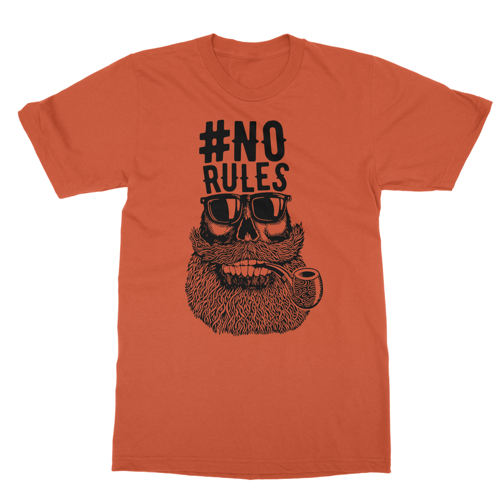 AQUA B&W - 04 - No Rules - Softstyle Ringspun T-Shirt-Apparel-AQUATICUS