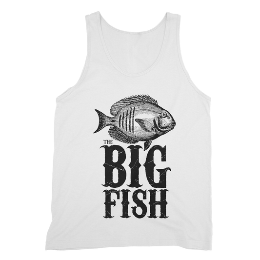 AQUA B&W - 01 -Big Fish - Fine Jersey Tank Top-Apparel-AQUATICUS